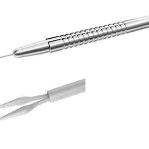 PINÇA DIAMANTIZADA END GRIPPING COM PLATAFORMA, 25G COM PERMANENTE, DESCARTÁVEL